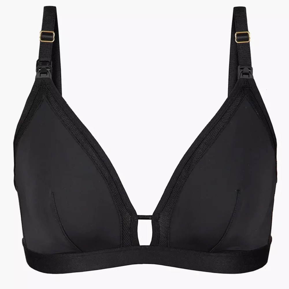 Lively Busty Maternity Bralette Jet Black Size 3 NWT